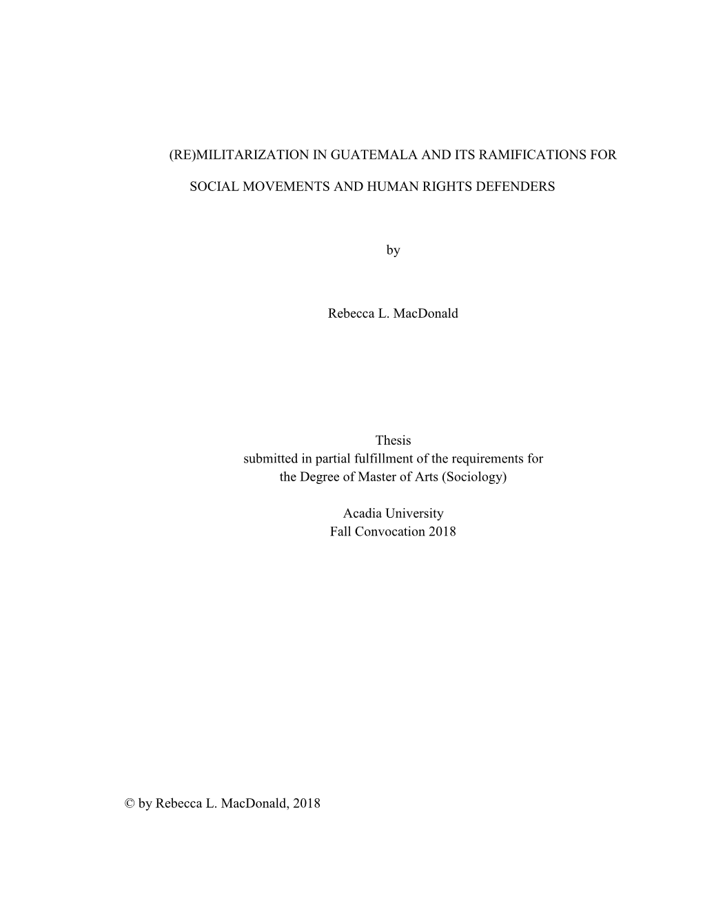 Militarization in Guatemala and Its Ramifications For