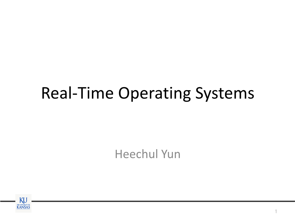 Real-Time Operating Systems