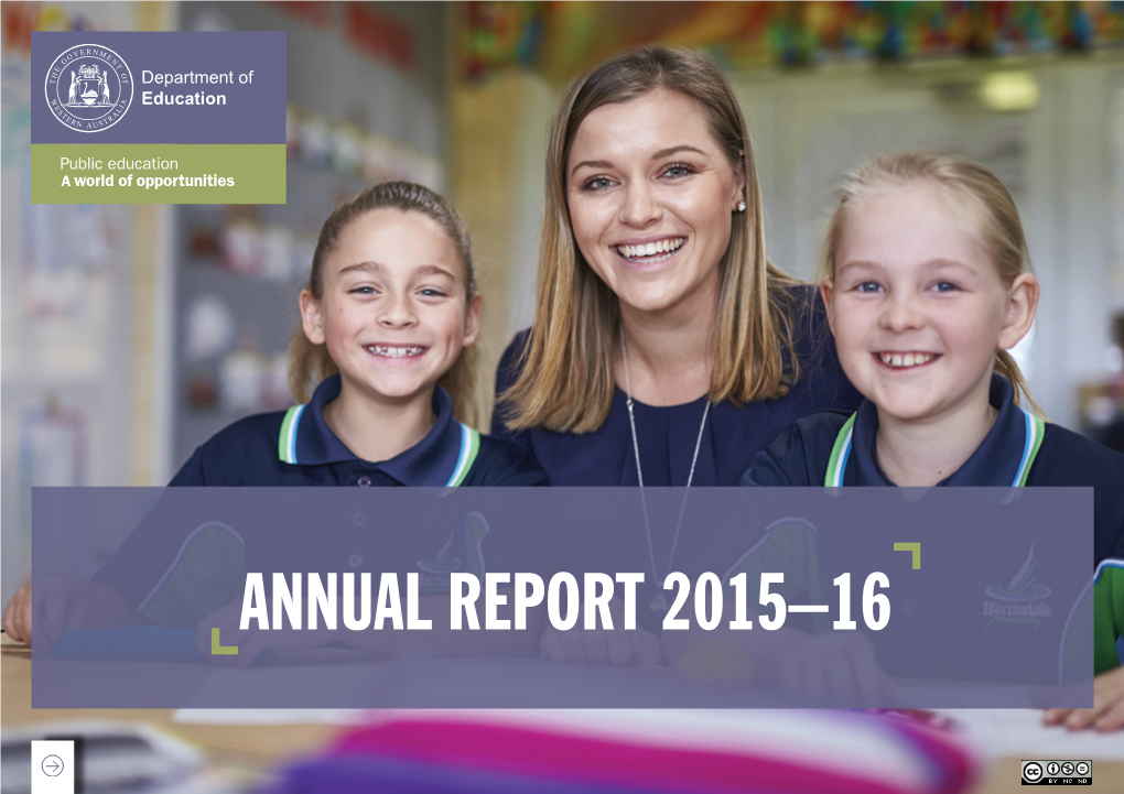 ANNUAL REPORT 2015–16 DISCLOSURES FINANCIAL OVERVIEW GOVERNANCE PERFORMANCE and COMPLIANCE Kpis STATEMENTS APPENDICES