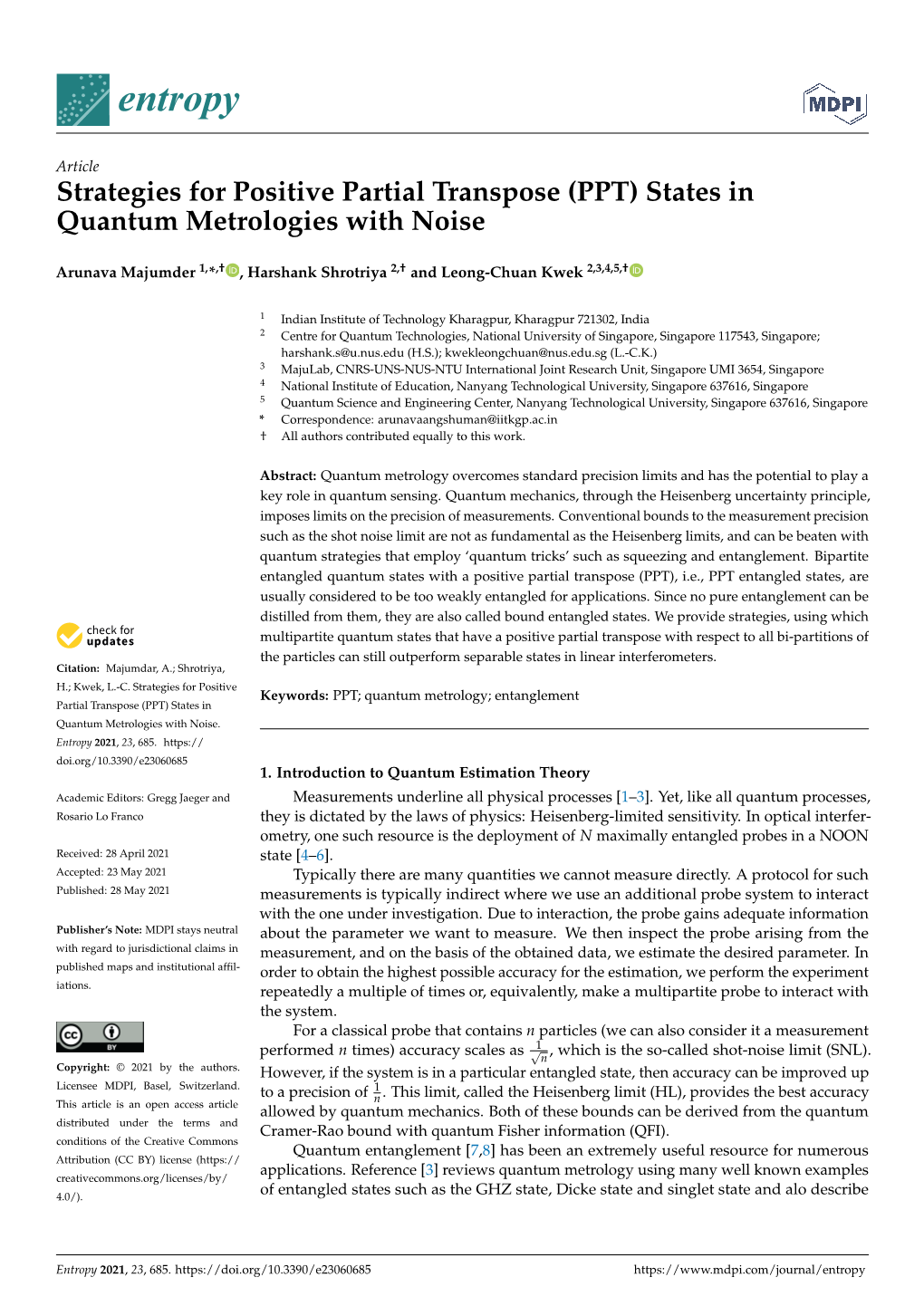 Strategies for Positive Partial Transpose (PPT) States in Quantum Metrologies with Noise