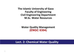 Chemical Water Quality