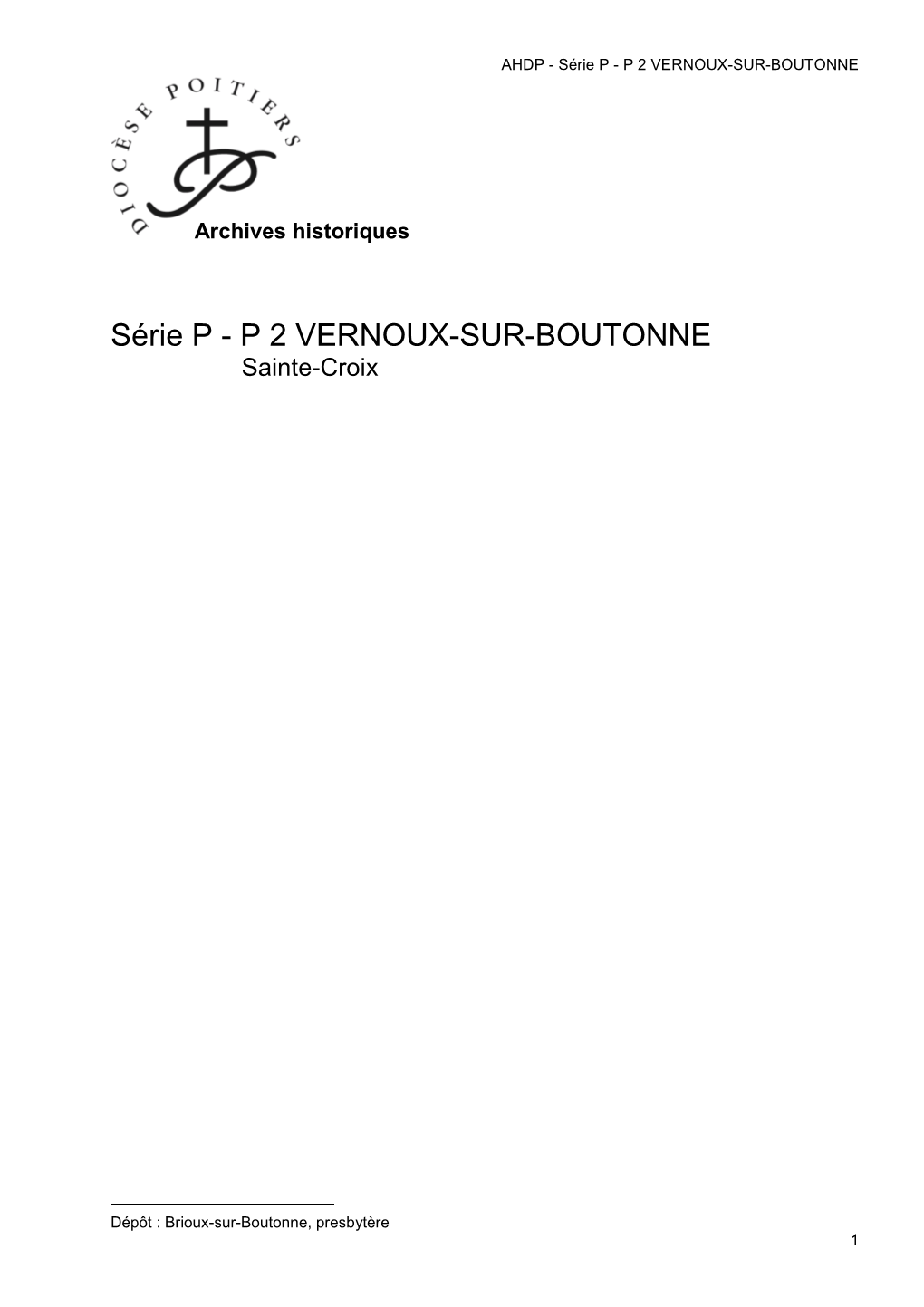 P 2 Vernoux-Sur-Boutonne