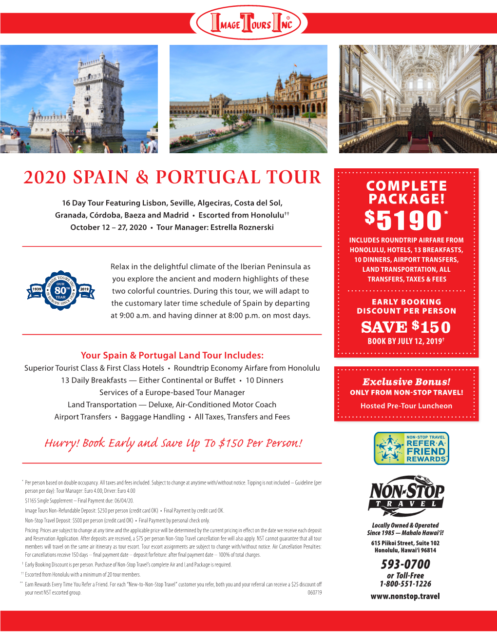 2020 Spain & Portugal Tour