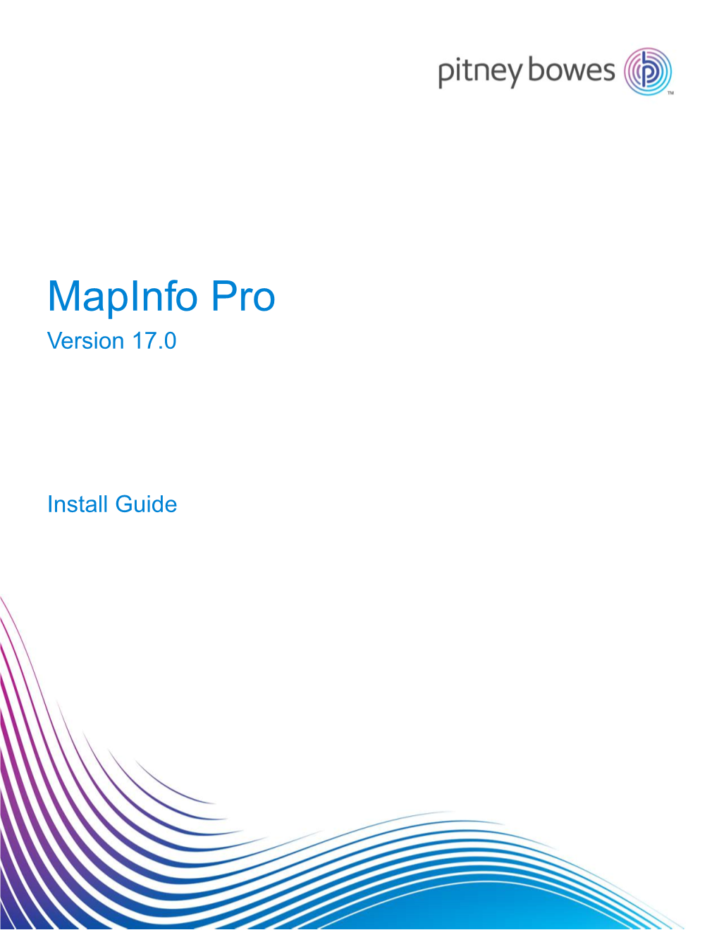 Mapinfo Pro V17.0 Install Guide