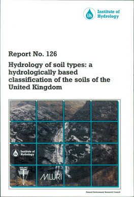 Hydrology of Soil Types: a Hydrologically Based Classification of the Soils of the United Kingdom