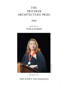 The Pritzker Architecture Prize