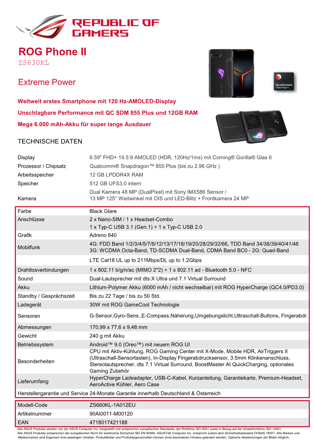 ROG Phone II ZS630KL