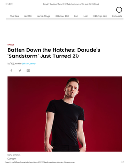 Batten Down the Hatches: Darude's 'Sandstorm' Just Turned 20