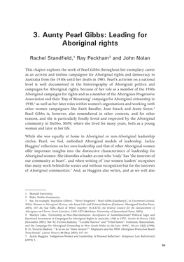 3. Aunty Pearl Gibbs: Leading for Aboriginal Rights