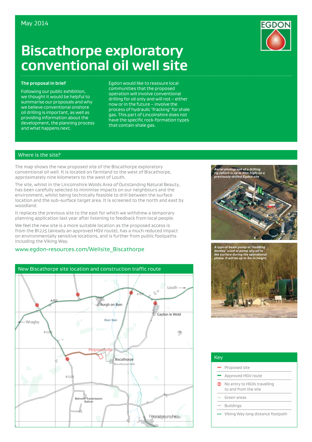 Biscathorpe Exploratory Conventional Oil Well Site