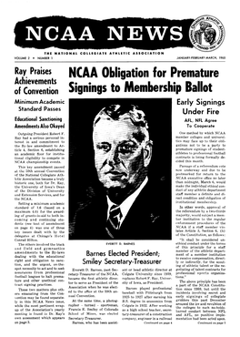 NCAA Obligation for Premature Signings to Membership Ballot