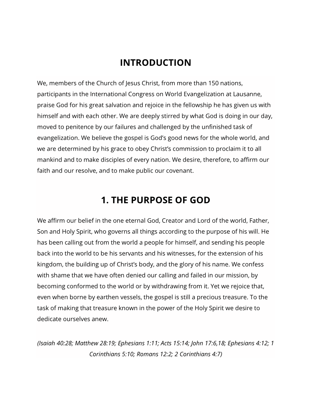 Introduction 1. the Purpose Of