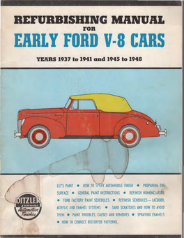 Early Ford V-8 Cars