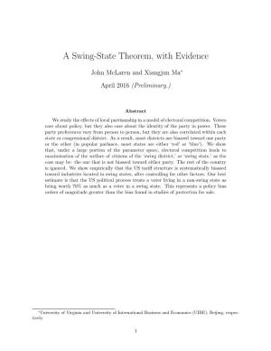 A Swing-State Theorem, with Evidence