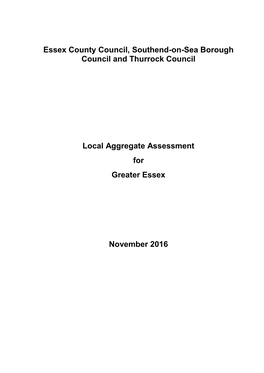 Greater Essex Local Aggregate Assessment 51 Conclusions
