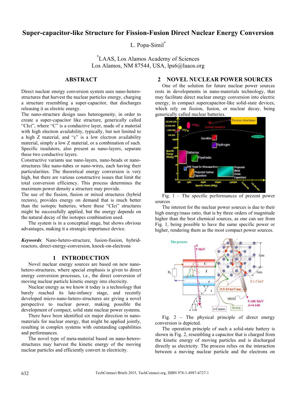 Super-Capacitor-Like Structure for Fission-Fusion Direct Nuclear Energy Conversion L