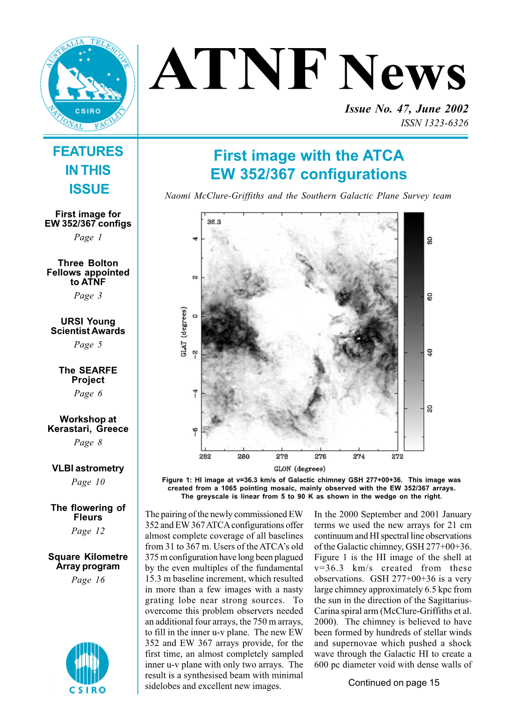 First Image with the ATCA EW 352/367 Configurations