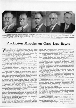 Production Miracles on Once Lazy Bayou