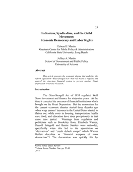 Economic Democracy and Labor Rights