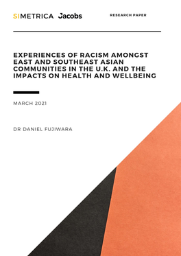 Experiences of Racism Amongst East and Southeast Asian People 0