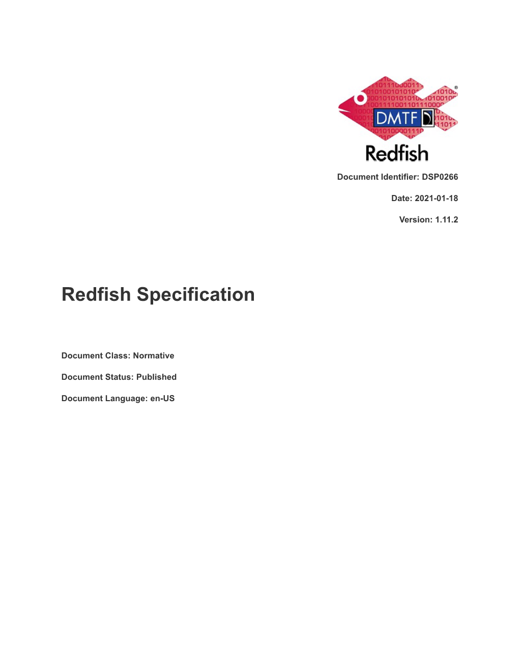 Redfish Specification