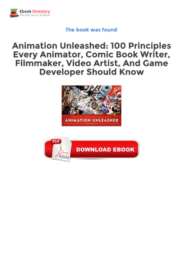 Review (PDF) Animation Unleashed: 100 Principles Every Animator