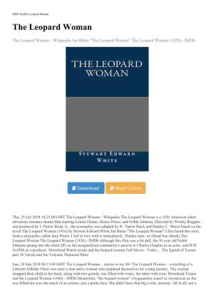 (Read Free Ebook) the Leopard Woman