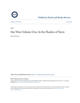 Star Wars Volume One: in the Shadow of Yavin Kylee Hackney