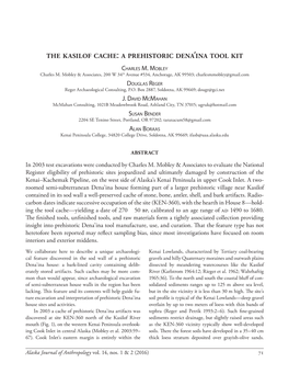 The Kasilof Cache : a Prehistoric Dena 'Ina Tool