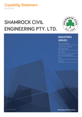 Shamrock Civil Engineering Pty. Ltd