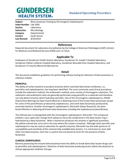 Beta-Lactamase