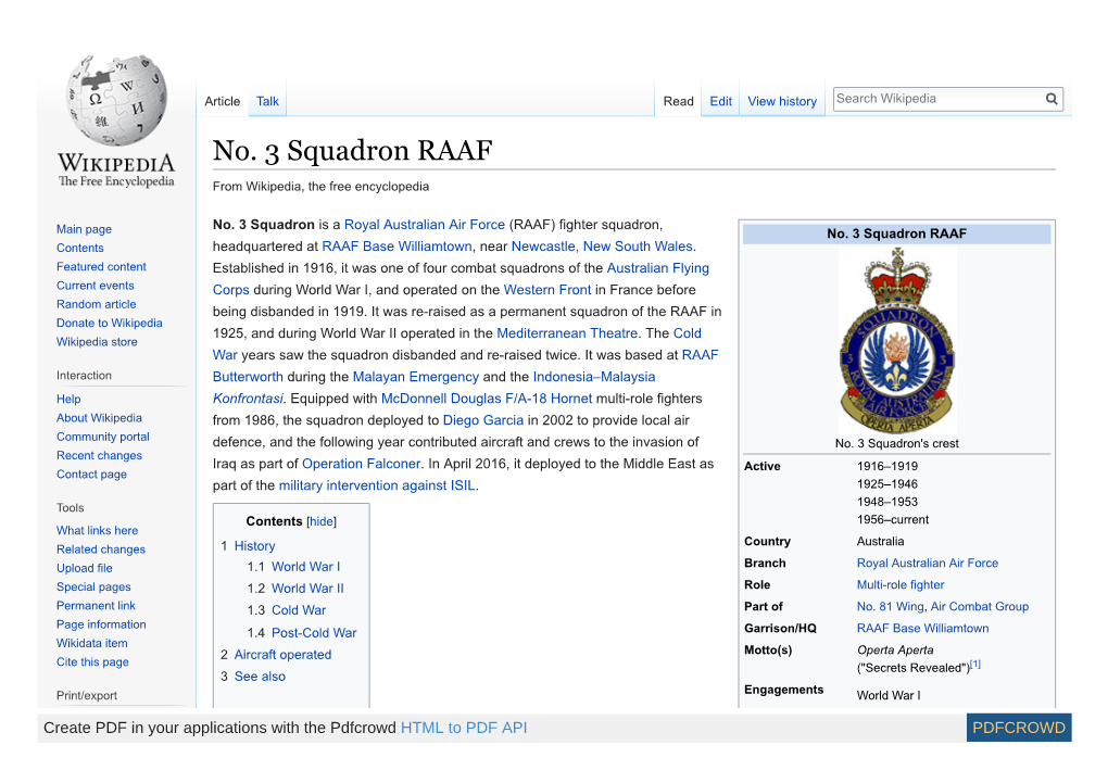 No. 3 Squadron RAAF