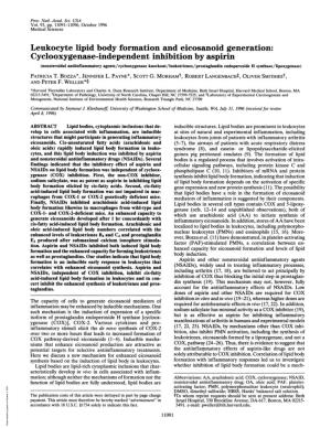 Cyclooxygenase-Independent Inhibition by Aspirin