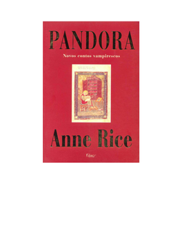 Anne Rice PANDORA
