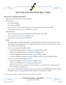 Getting Started with Bell Trees