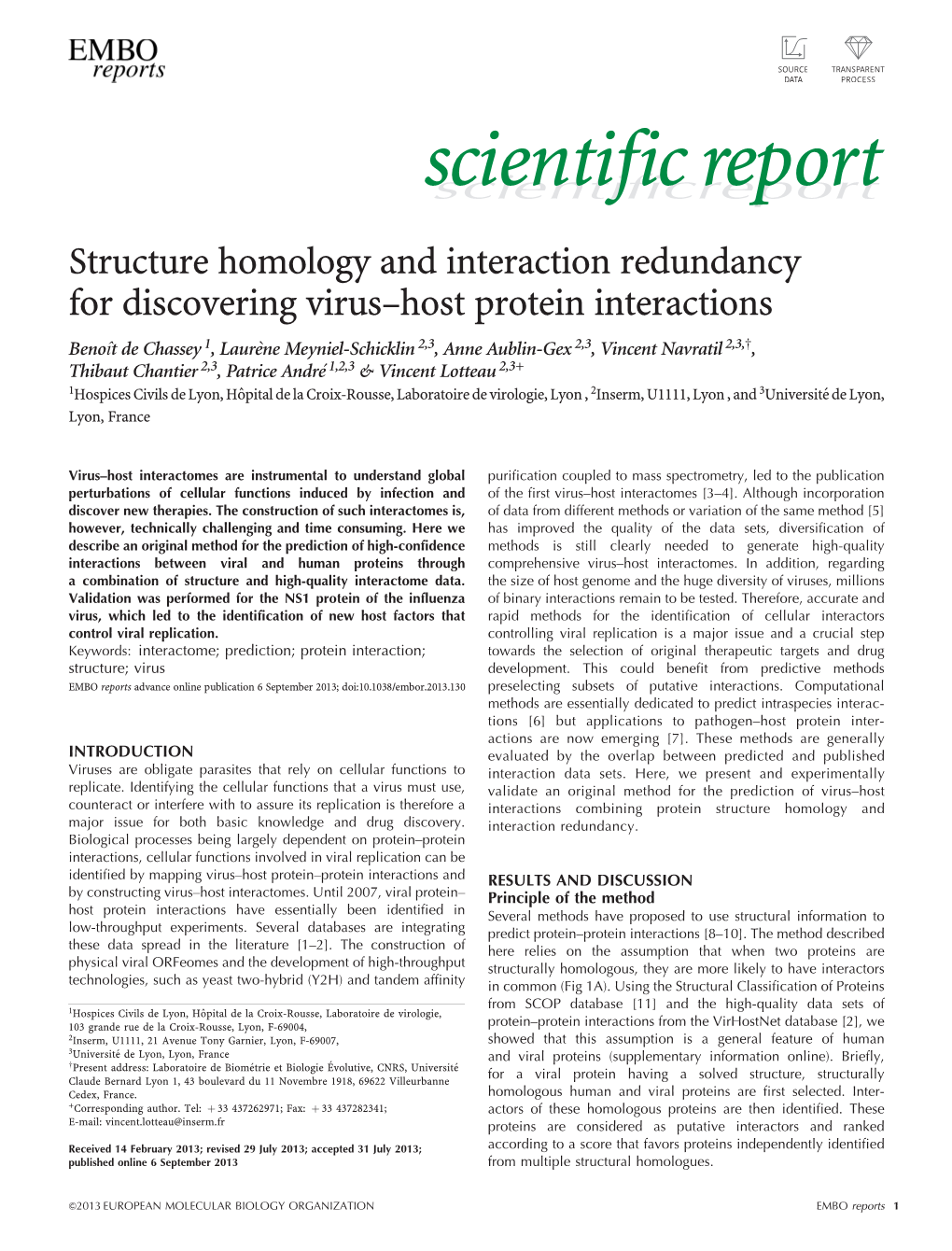 Host Protein Interactions