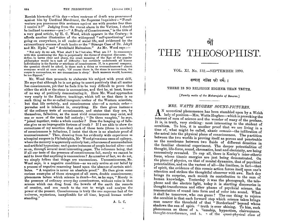 Theosophist V11 N132 September 1890