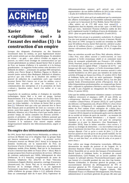 Xavier Niel, Le 2010 – Pour Ses Parts Dans Iliad (Capital.Fr, 23 Août 2011)