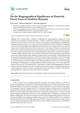 On the Biogeographical Significance of Protected Forest Areas In