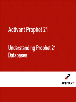 Activant Prophet 21