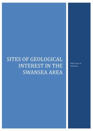 Sites of Geological Interest in the Swansea Area Includes a Selection of Sssis and Nine RIGS Designated Sites