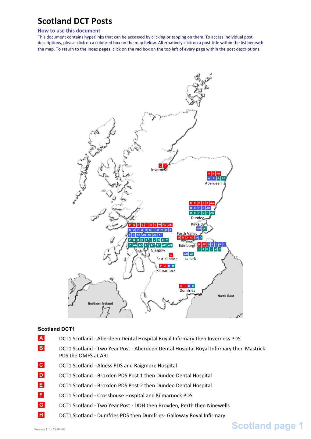 Scotland DCT Posts Scotland Page 1