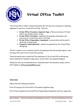 Virtual Office Toolkit