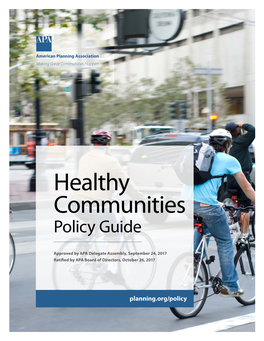 Healthy Communities Policy Guide