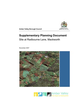 Supplementary Planning Document Site at Radbourne Lane, Mackworth