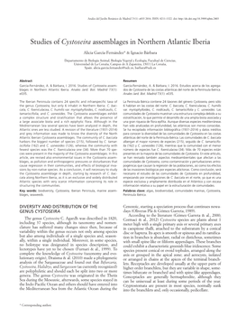 Studies of Cystoseira Assemblages in Northern Atlantic Iberia