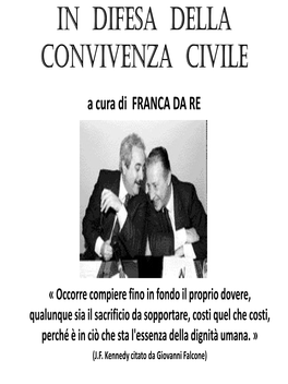 IN DIFESA DELLA CONVIVENZA CIVILE a Cura Di FRANCA DA RE