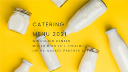 Catering Menu 2021