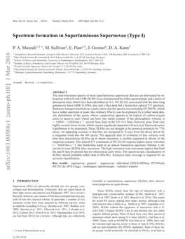 Spectrum Formation in Superluminous Supernovae (Type I)