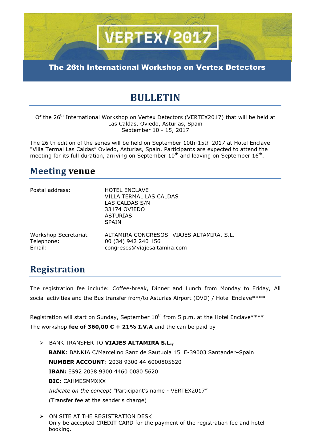 Bulletin Vertex 2017